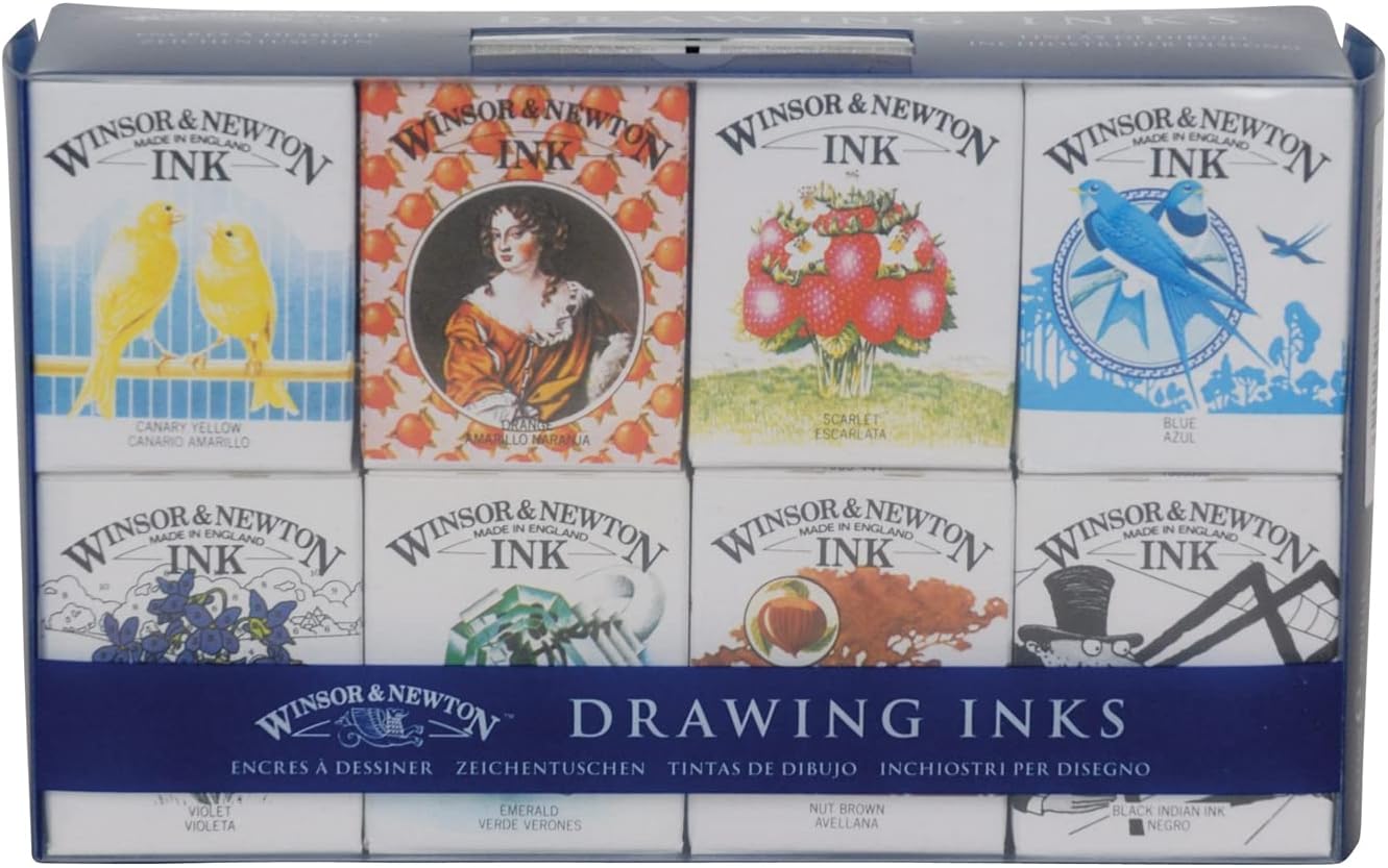Winsor & Newton Collection Drawing Ink Set for Artists and Crafters