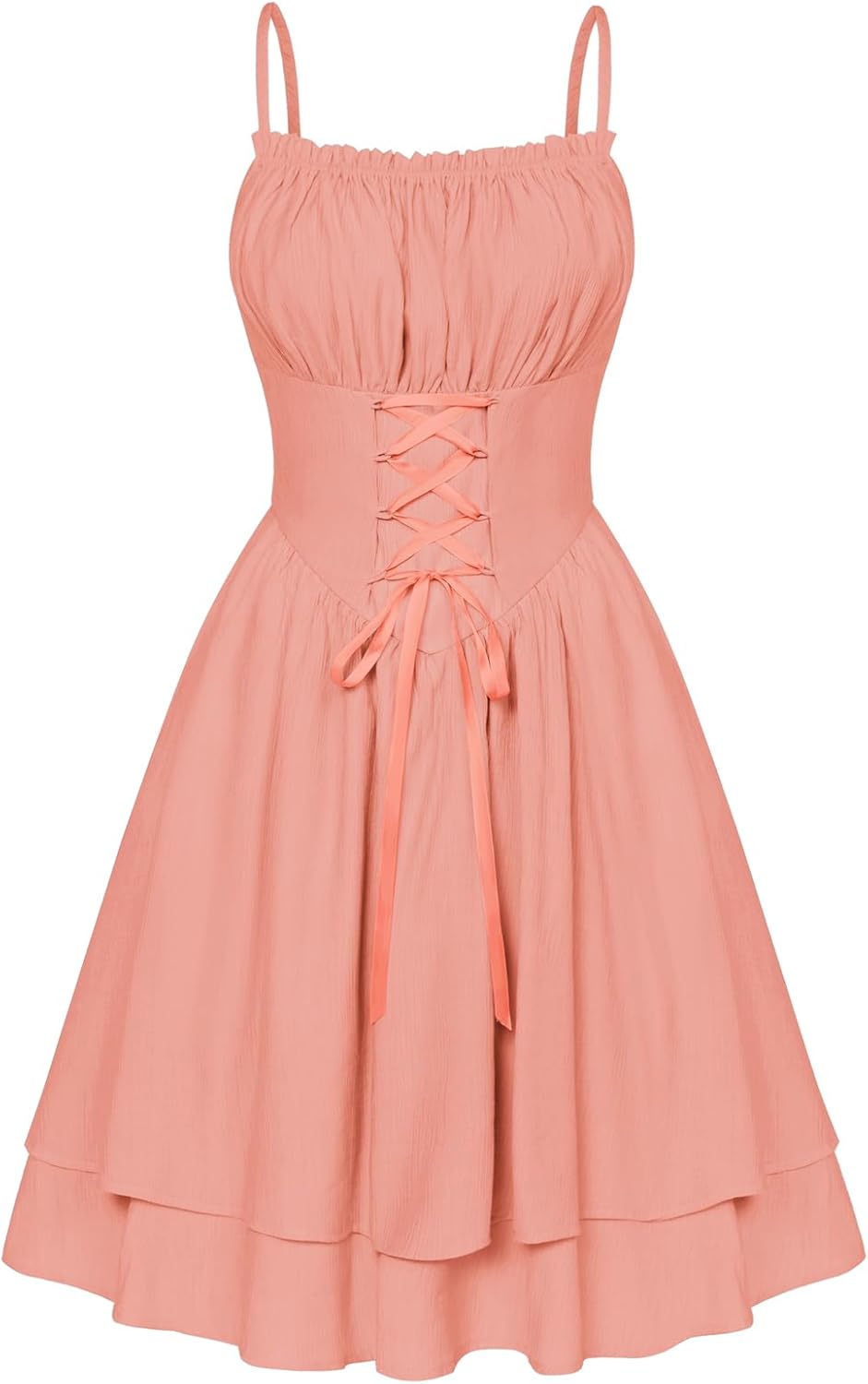 Renaissance Corset Dress for Women with Spaghetti Straps