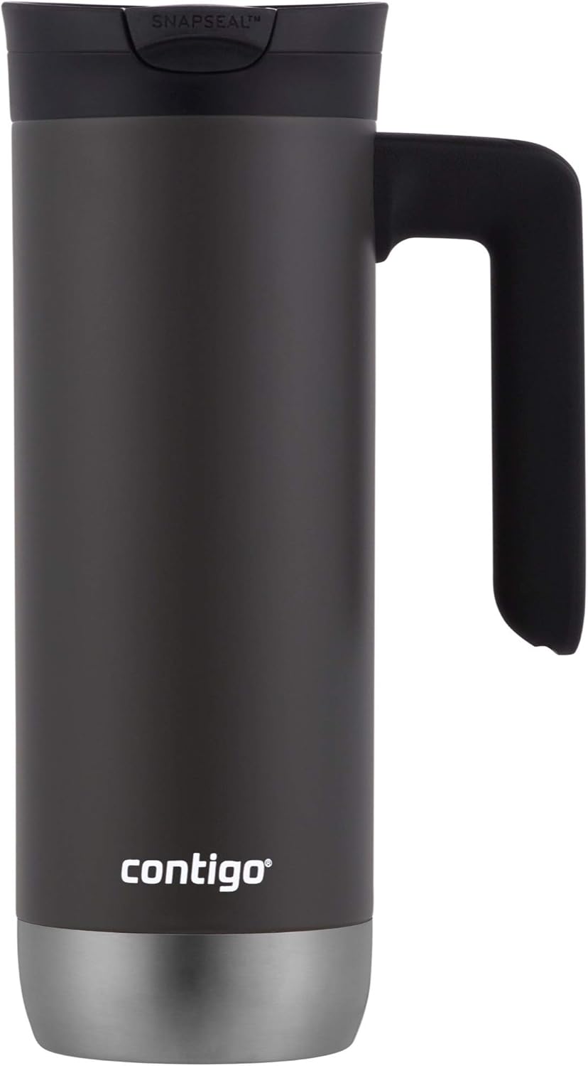 Contigo 20oz Stainless Steel Travel Mug with Handle - Superior SNAPSEAL Lid