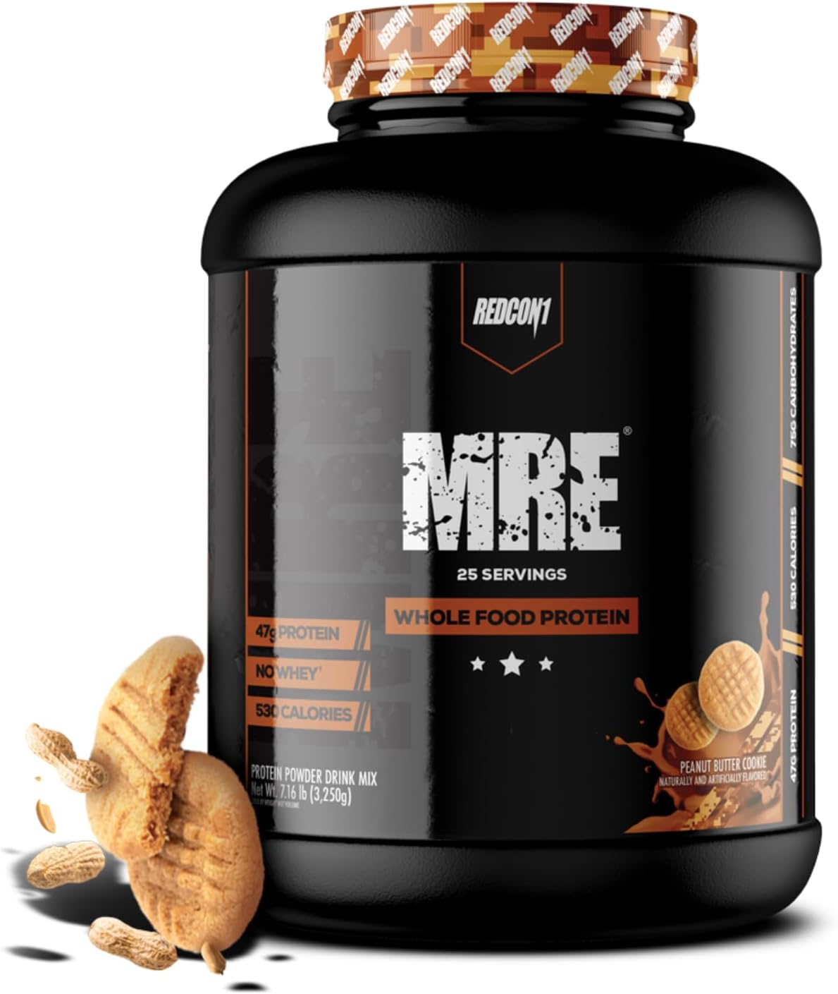 REDCON1 MRE Protein Powder - Peanut Butter Cookie Flavor