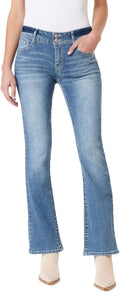 WallFlower Womens Luscious Curvy Bootcut Mid-Rise Jeans - Fits 0 to 24