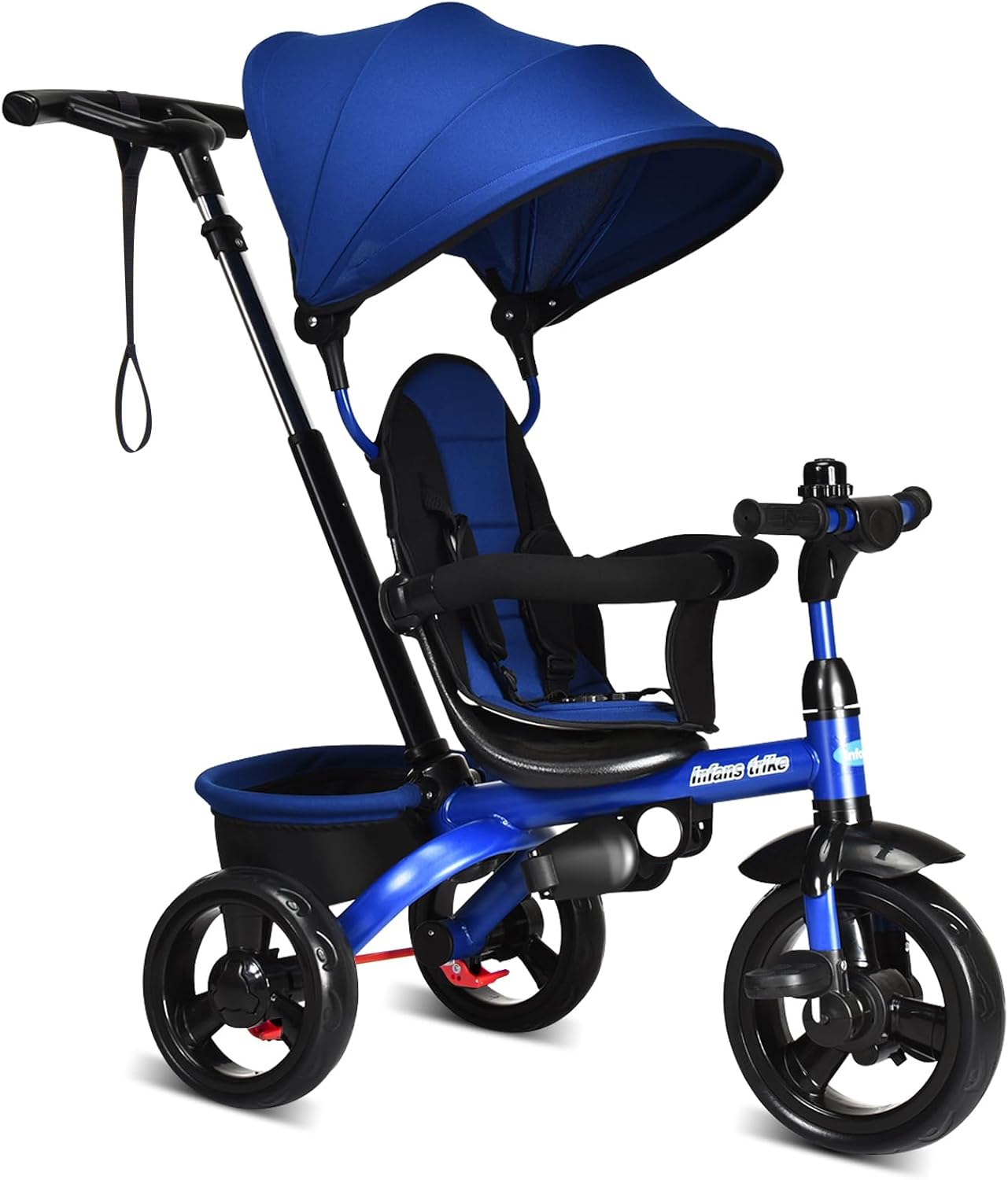 INFANS Kids Tricycle 6 in 1 Stroll Trike for Growing Children
