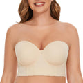 SEA BBOT Women Longline Strapless Bra Full Figure Corset - Smoothing