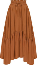 Scarlet Darkness Maxi Skirt High Waist Renaissance Skirt (Style Z2GS)
