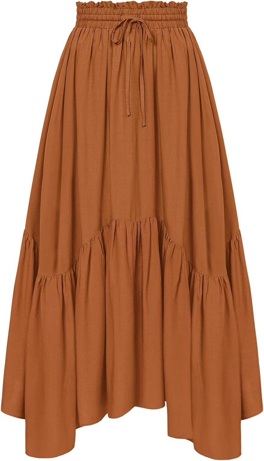 Scarlet Darkness Maxi Skirts for Women High Waist Renaissance Style