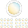 PARMIDA 5/6 in Dimmable 3CCT LED Disk Lights (24 Pack) - Slim Surface