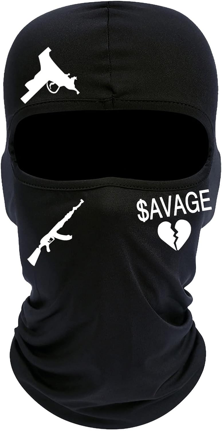 Lightweight Ski Mask with Exquisite Embroidery