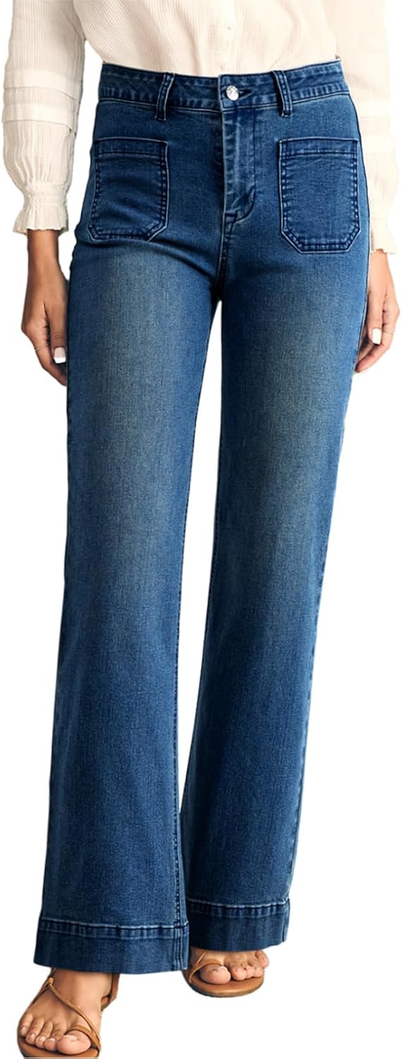 Astylish Women's High Waisted Wide Leg Jeans for Trendy Style