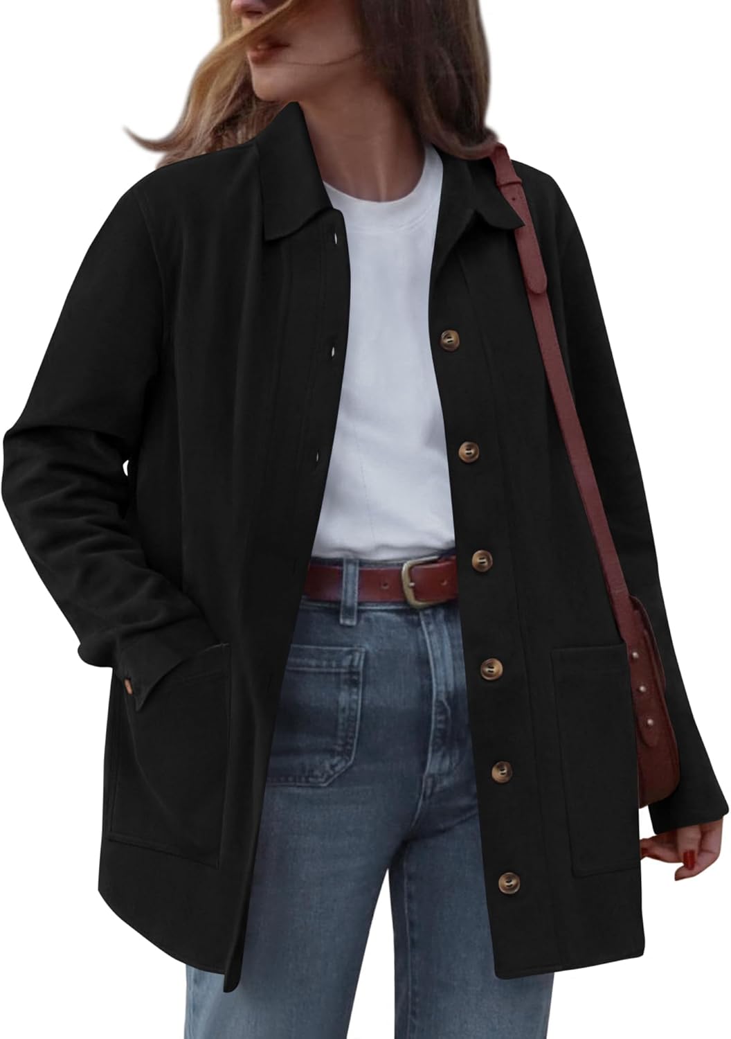 Faux Suede Jacket Women Stylish Fall Fashion Outerwear 2025
