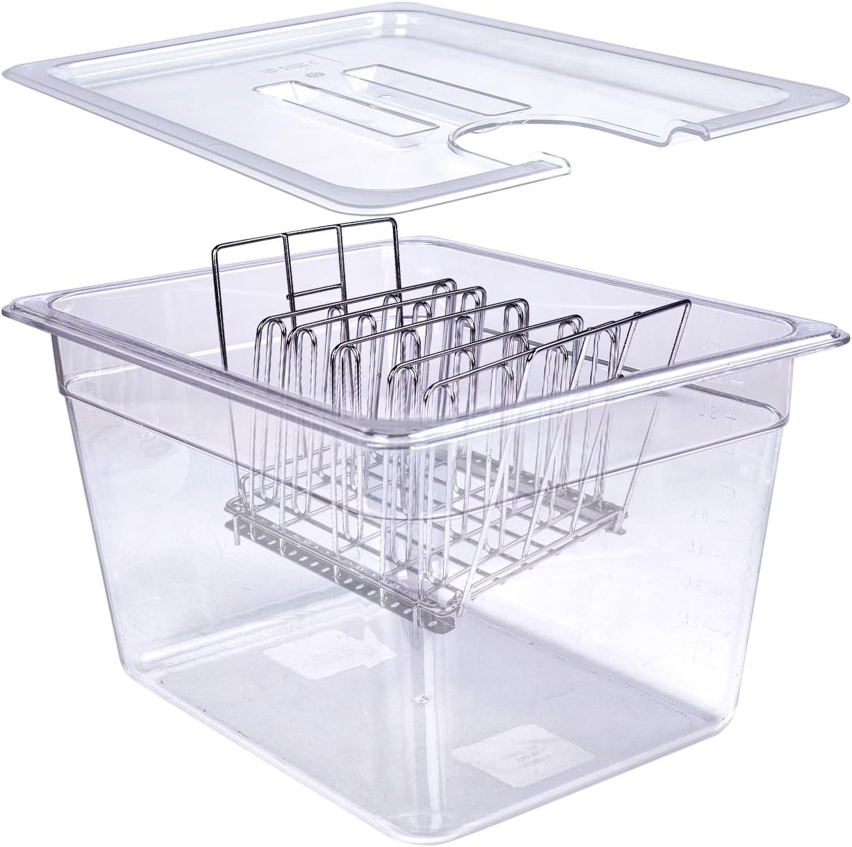 12 QT Sous Vide Container with Lid for Perfect Cooking Results
