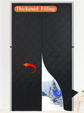 Magnetic Thermal Insulated Door Curtain - Energy Saving Draft Blocker