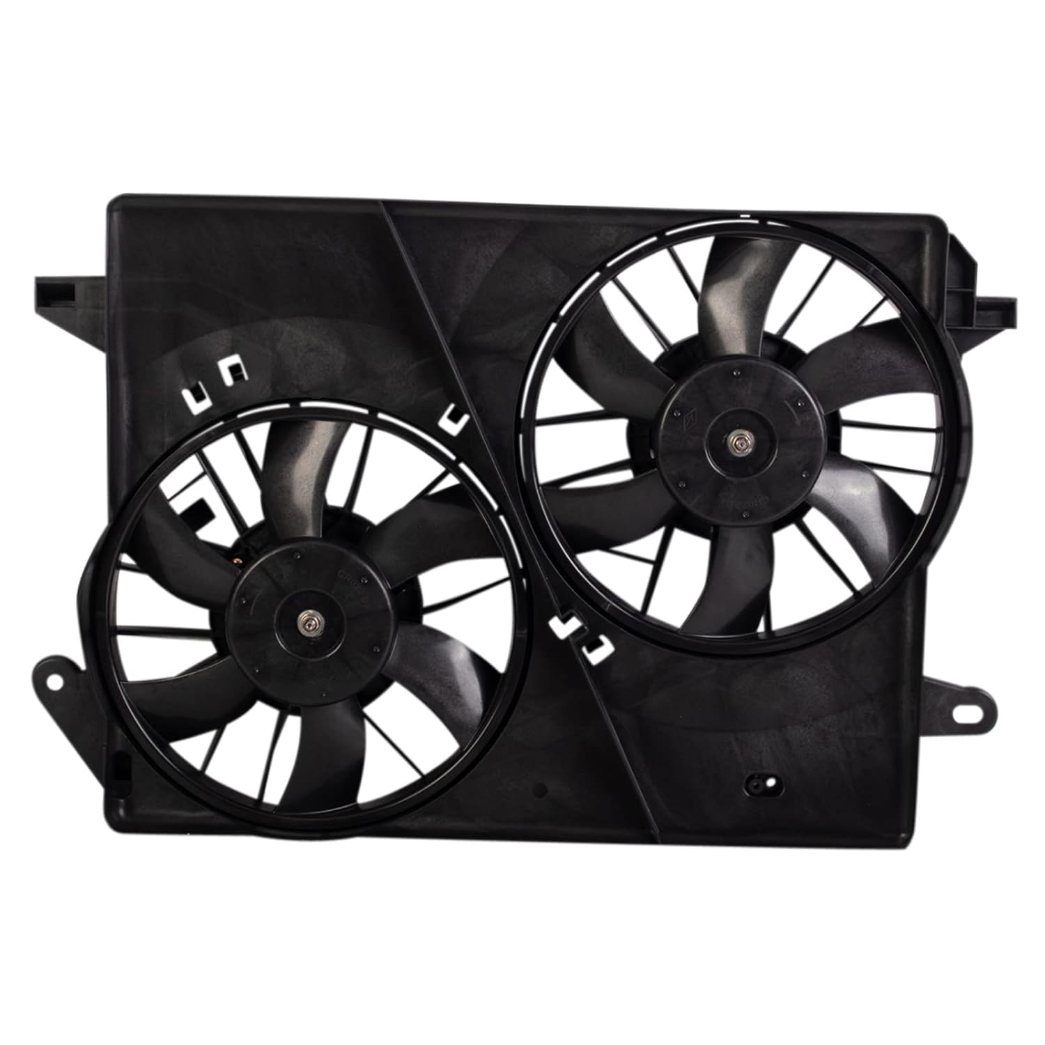 TRQ Radiator Dual Cooling Fan Assembly for Chrysler 300 & Magnum