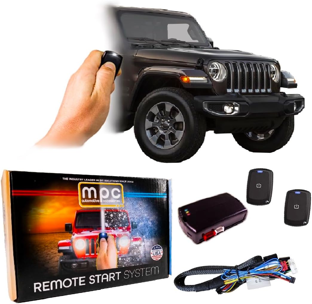 MPC Remote Start Kit for Jeep Wrangler 2007-2018 with 2000ft Range