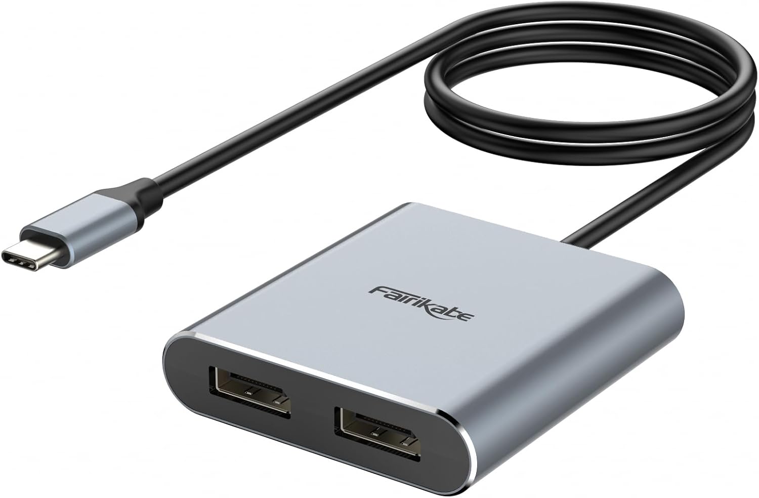 USB C to Dual DisplayPort MST Hub Splitter for 4K Displays