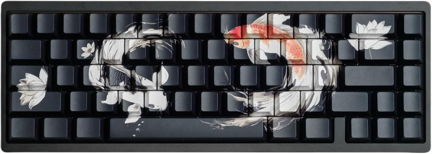 PBT Keycaps Lucky Koi Fish Design for Mechanical Keyboards