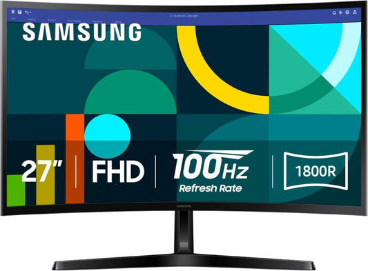 Immersive Gaming: SAMSUNG 27 Curved Monitor