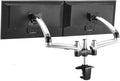Expandable Dual Desk Mount Spring Arm Grommet Base - Silver