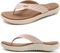KuaiLu Womens Flip Flops Thong Sandals with Arch Support