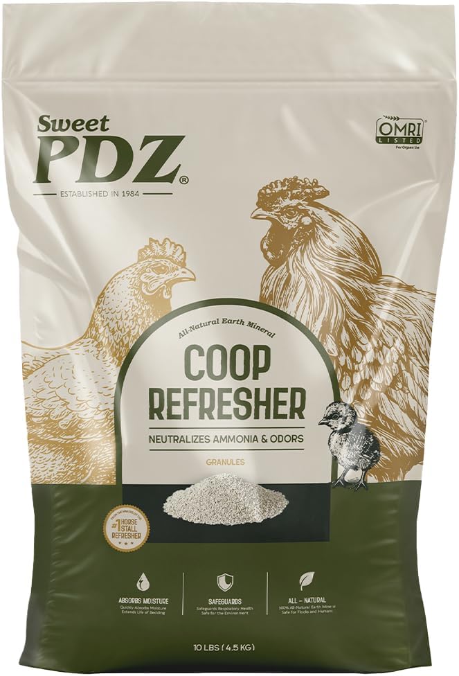 Organic Chicken Coop Refresher and Deodorizer for Fresh Coops