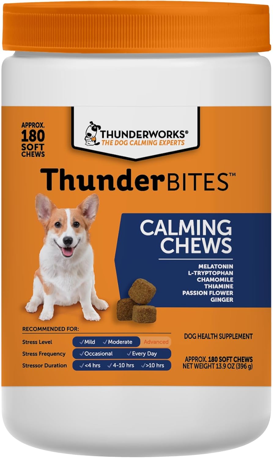 ThunderWunders Dog Calming Chews for Stress Relief and Relaxation