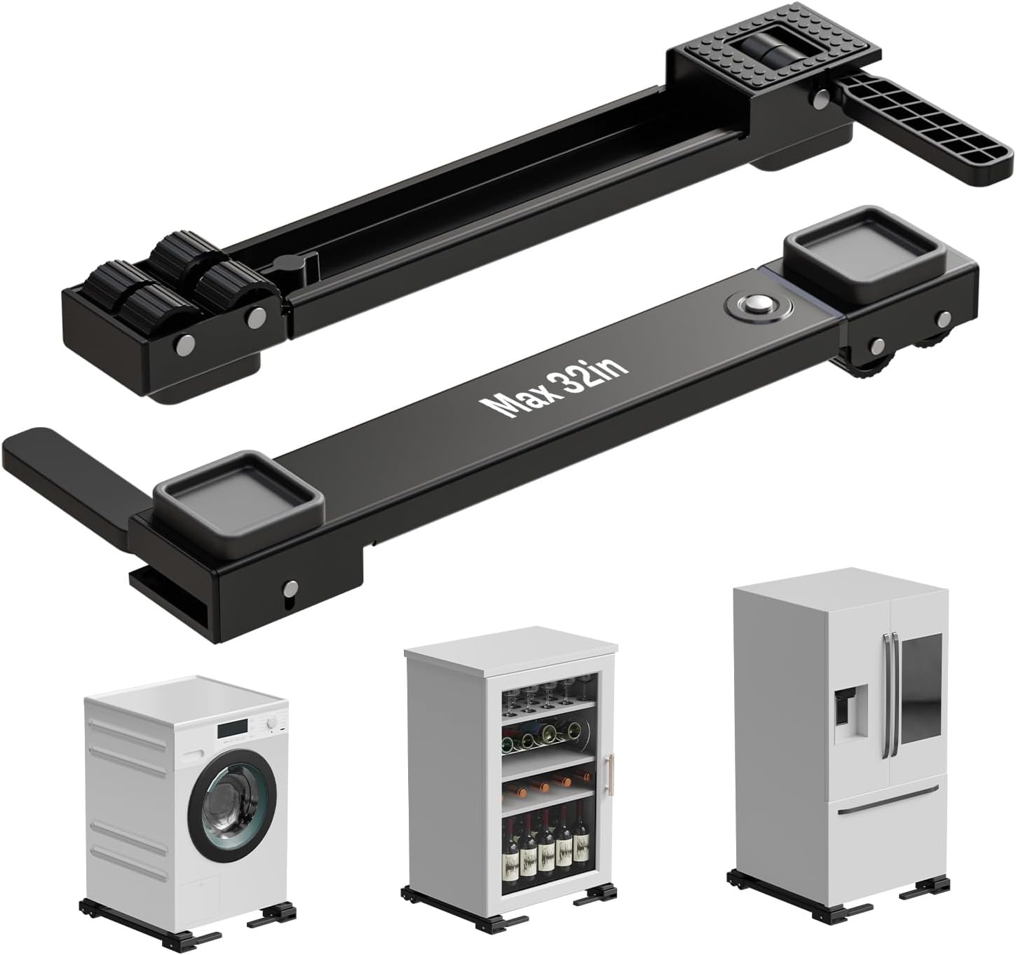 Heavy Duty Appliance Rollers for Easy Moving of Washers & More
