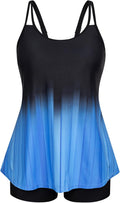 Hanna Nikole Plus Size Tankini Swimsuit for Women with Boy Shorts