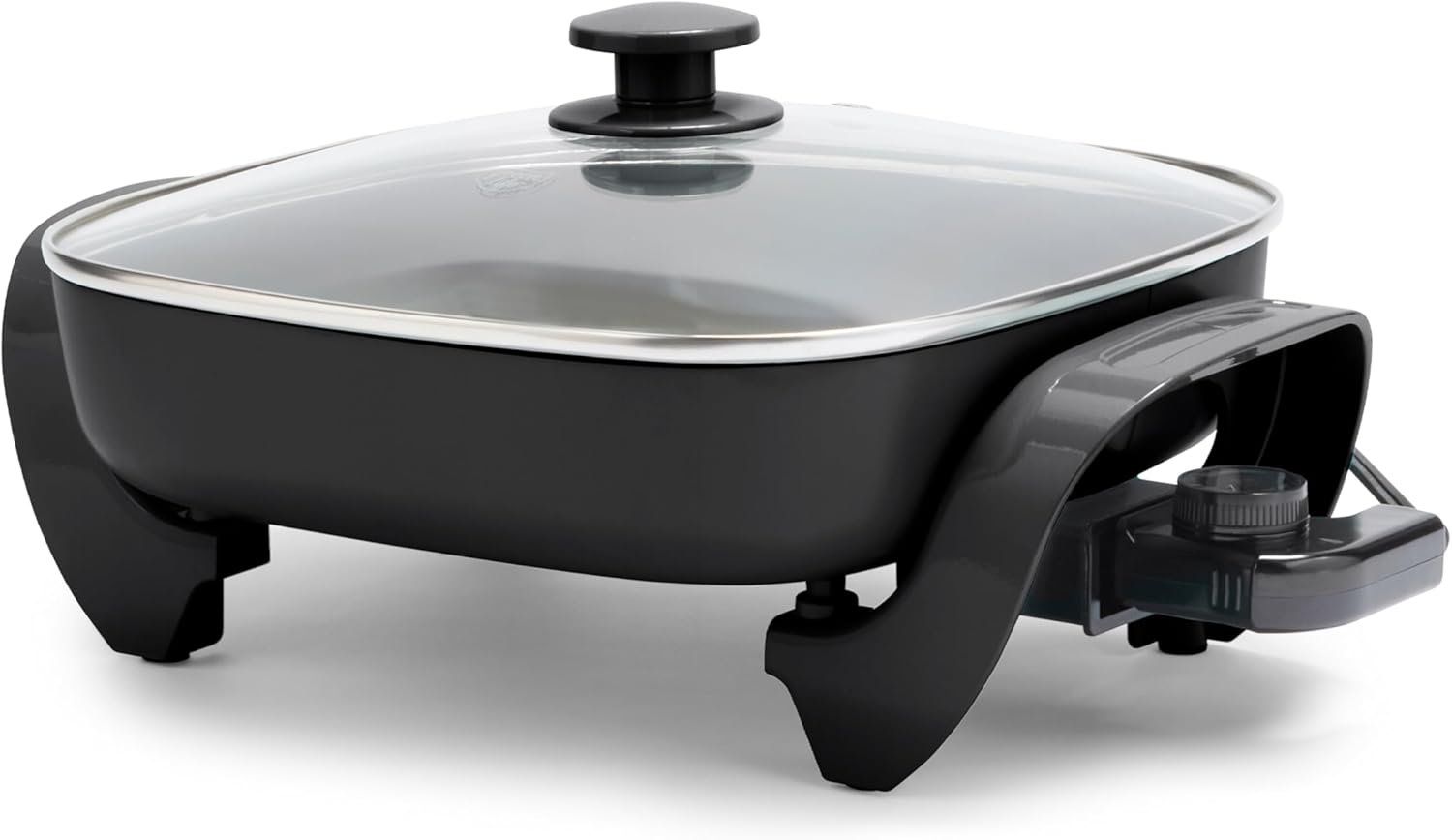 GreenLife 12in 5QT Square Electric Skillet for Healthy Cooking