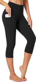 Heathyoga High Waisted Capri Leggings - Tummy Control & Pockets