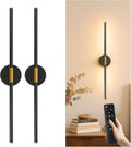 Set of 2 Battery-Powered Wall Sconces for Contemporary Home Design