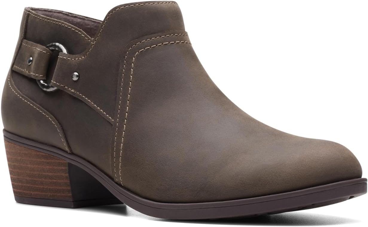 Clarks Women's Charlten Grace Ankle Boot with Comfort Footbed