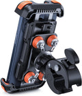 Motorcycle Phone Mount Holder Orange - Dual Vibration Dampener