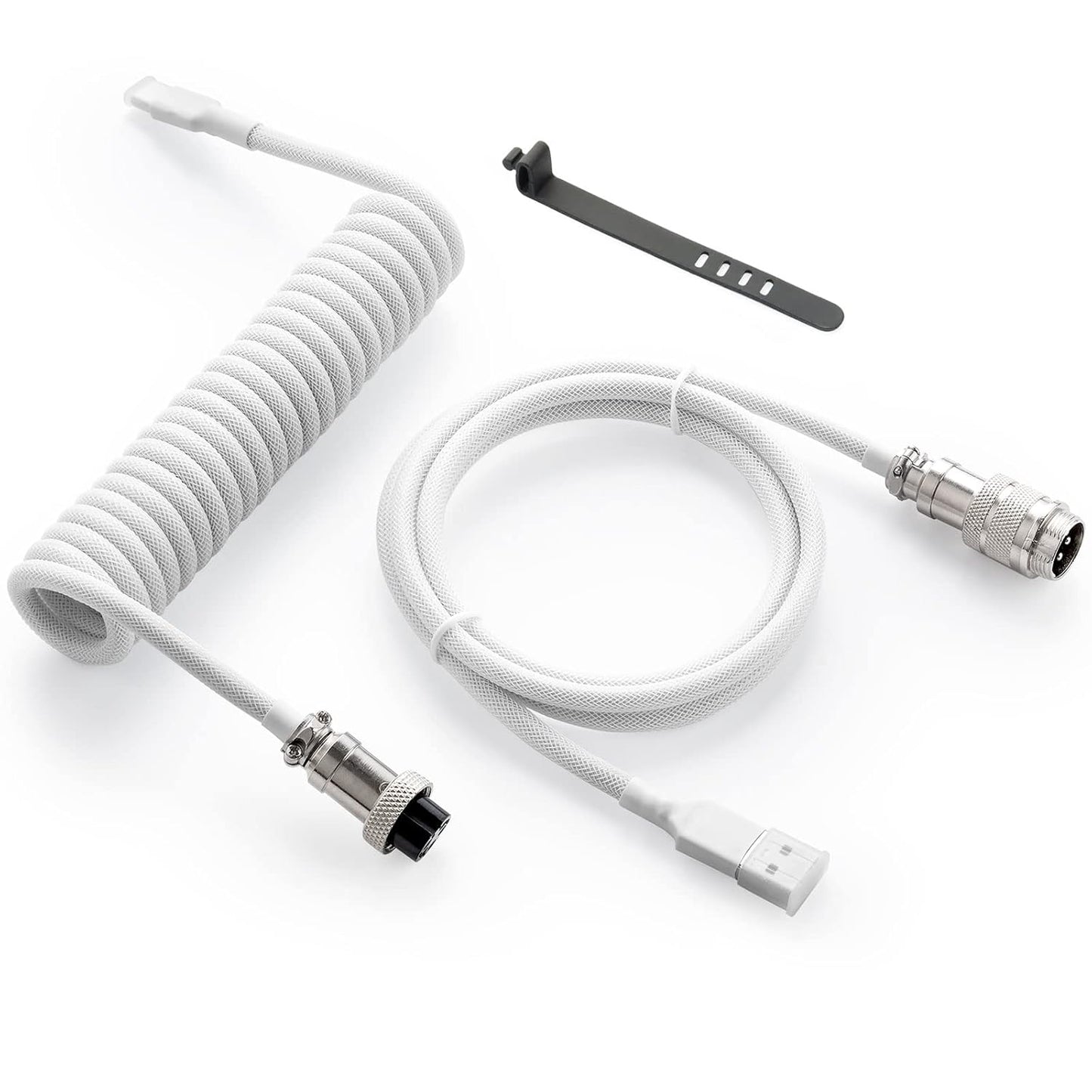 Custom Coiled Gaming Keyboard Cable - Fast Charging & Durability!