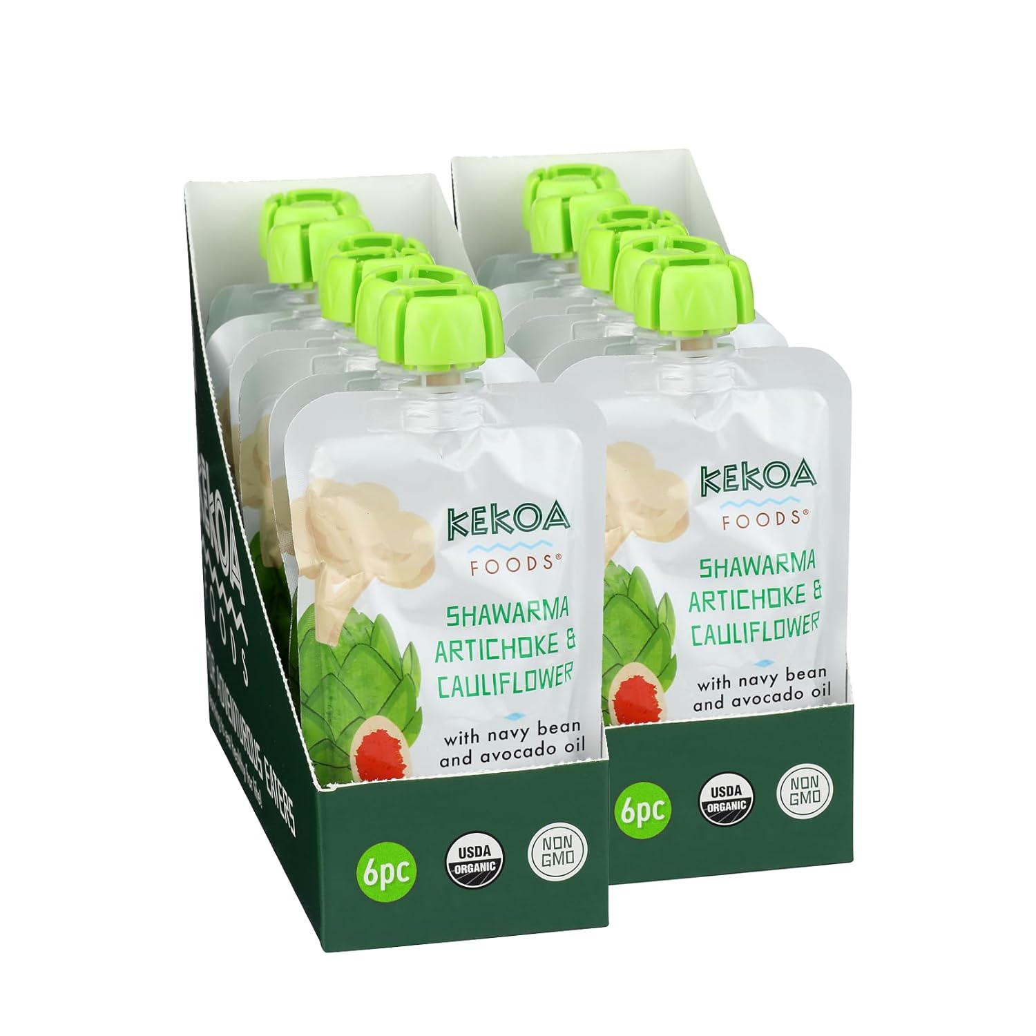 Kekoa Foods Shawarma Artichoke Cauliflower Baby Food Puree