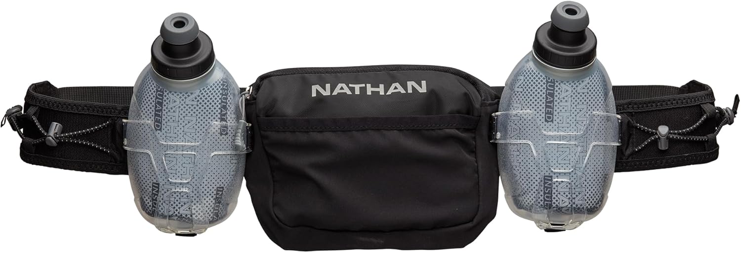 Nathan Running Belt Hydration with Flasks and Storage Pockets