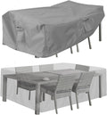 PureFit Patio Furniture Covers 126 x 126 x 32 in - Waterproof, UV