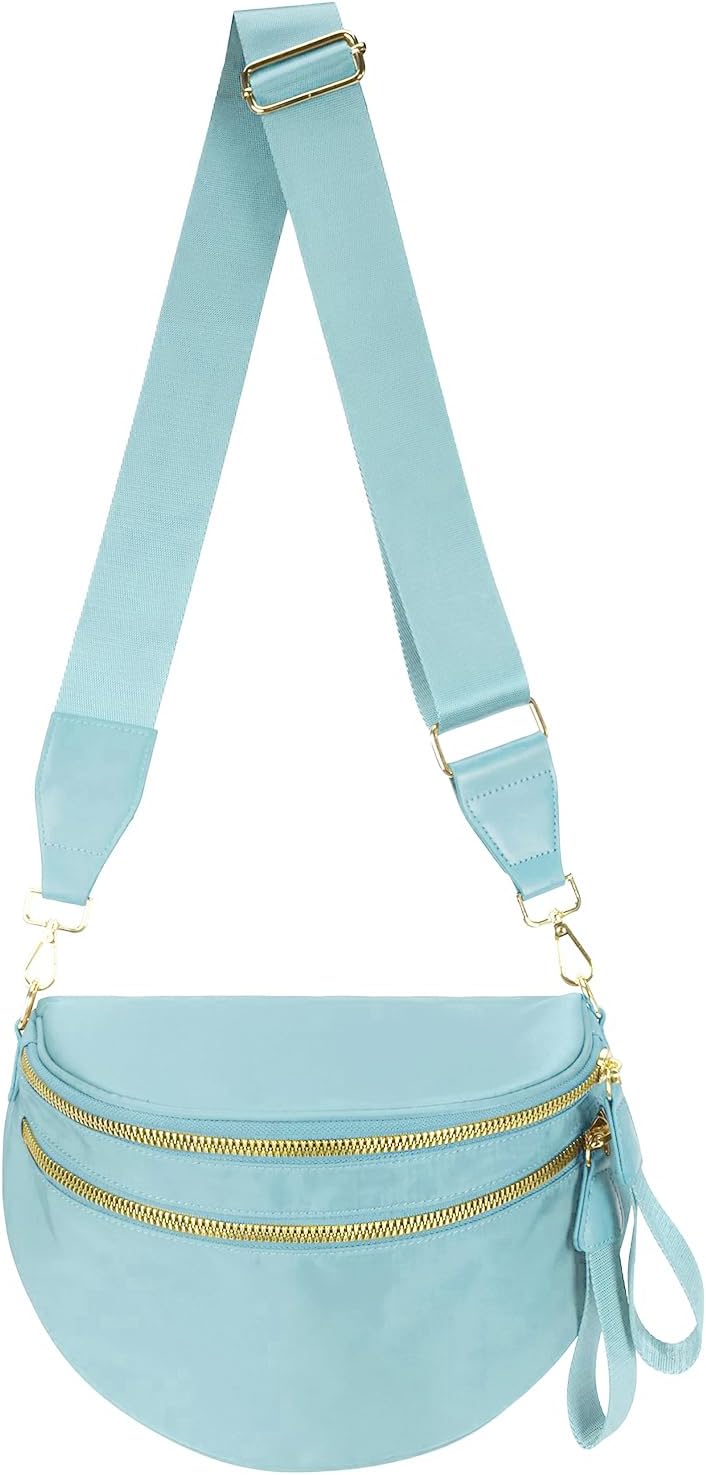 Pure Colour Crossbody Bag for Women - Spacious Fanny Pack