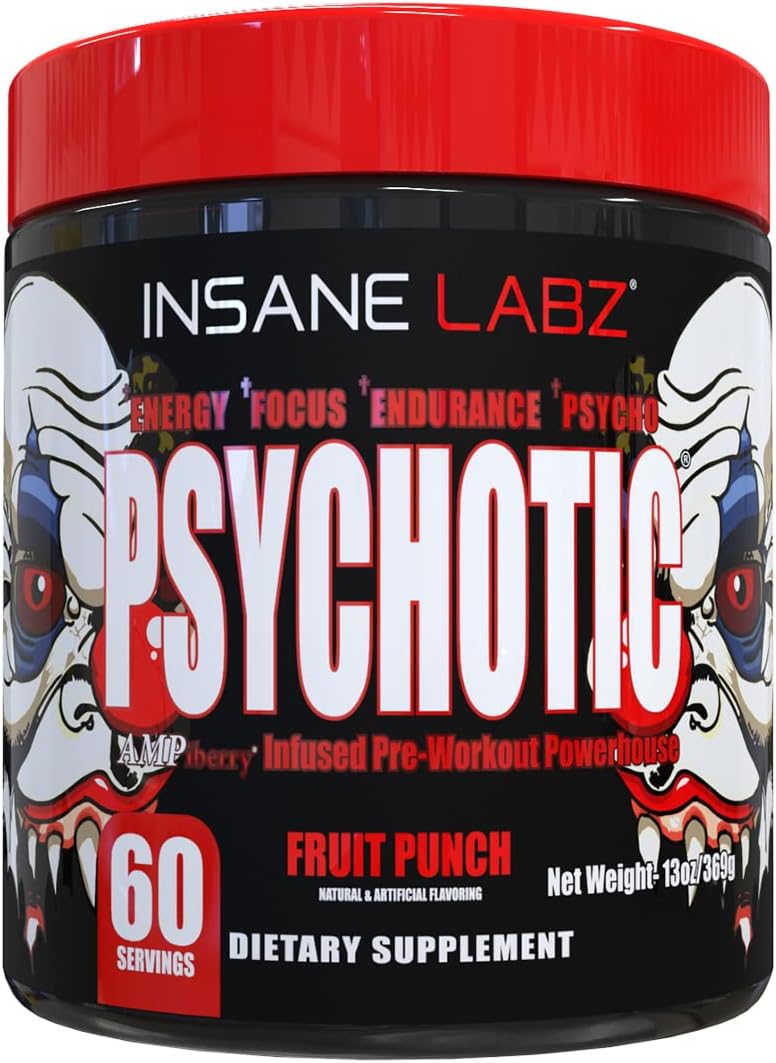 Insane Labz Psychotic Pre Workout Powder for Extreme Energy