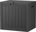 32 Gallon Deck Box Lockable Resin Outdoor Storage - Waterproof Seat