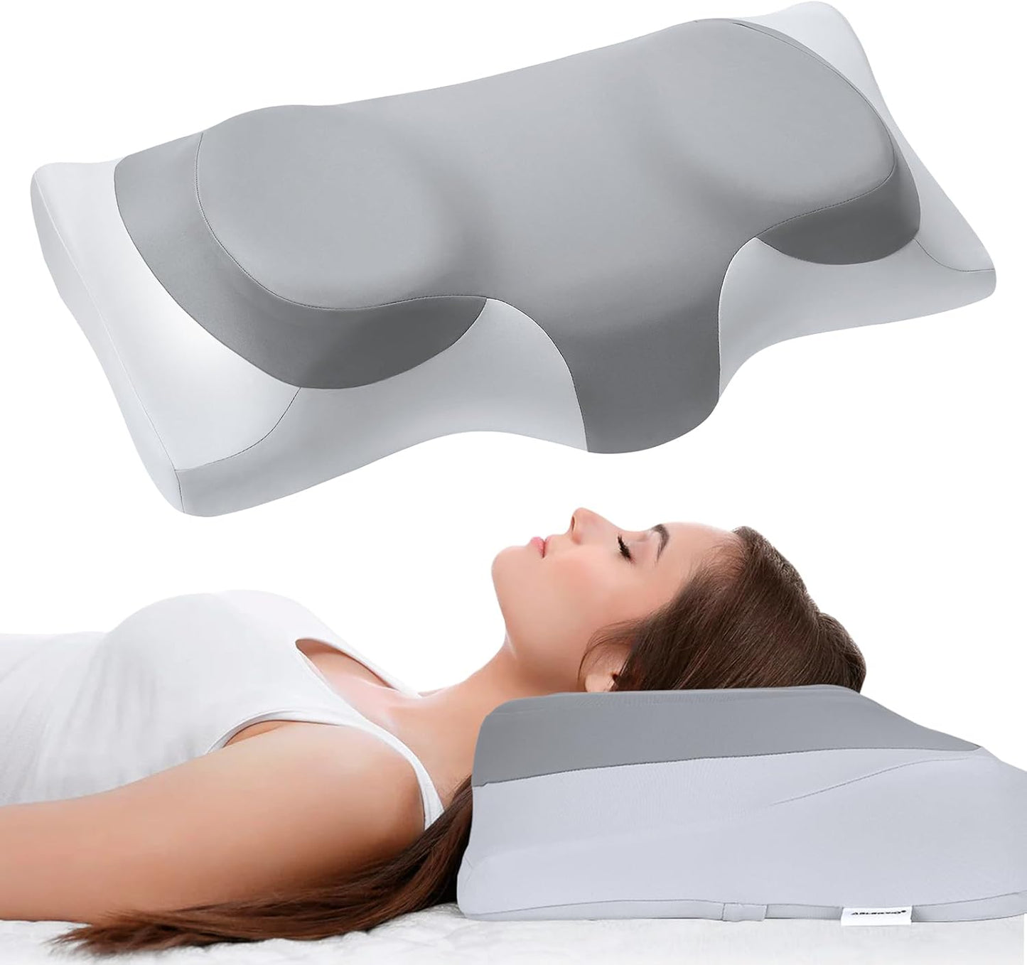 Memory Foam Cooling Neck Pillow by ABLEGRID