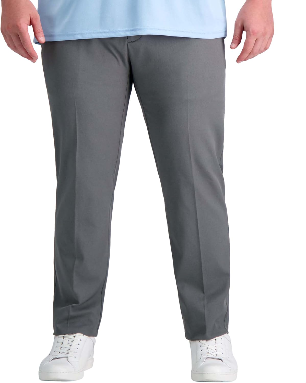 Haggar Mens Cool Right Performance Flex Straight Fit Pant