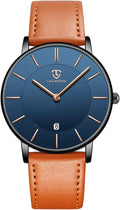 BEN NEVIS Mens Analog Watch, Minimalist Style, Leather Strap