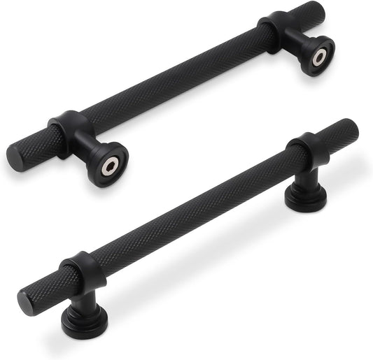 10 Pack 5 Inch Cabinet Pulls in Matte Black for Modern Kitchens