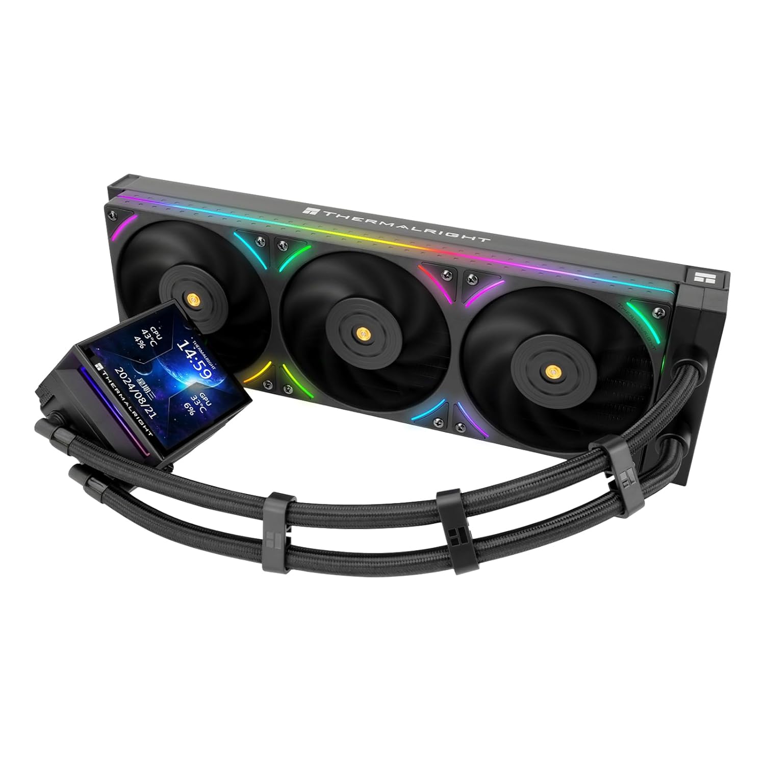 Hyper Vision 360 UB ARGB Liquid Cooler with LCD Screen Display