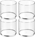 MaxGear Round Pen Holder 4 Pack Acrylic Cylinder Container - Clear
