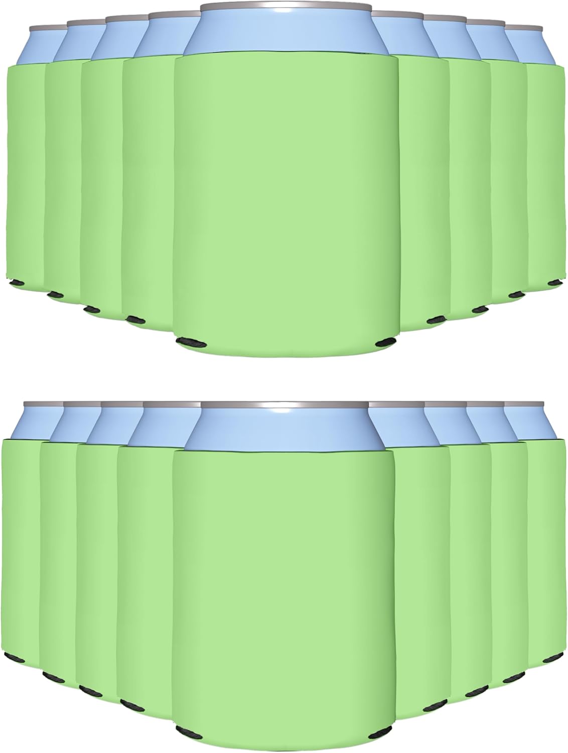 Pistachio Blank Can Cooler Sleeves for Customizable Parties
