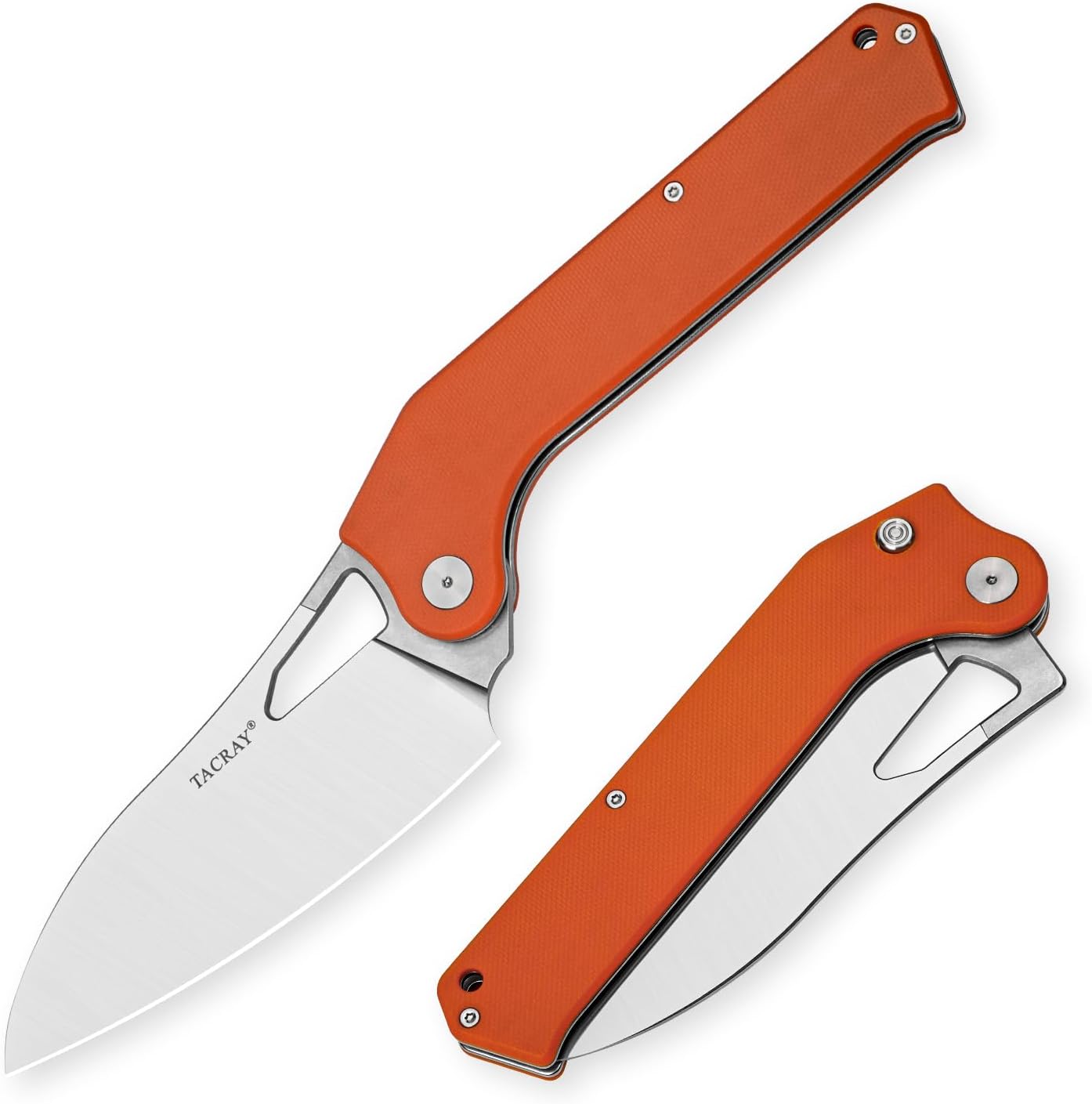 TACRAY Folding Kitchen Chef Knife: Versatile 4.4in Camping Tool