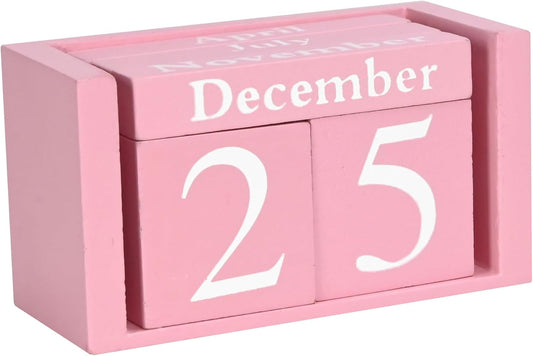 MICKYU Wooden Block Calendar - Chic Desk Decor