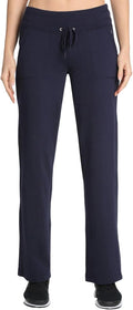 Danskin Women's Active Drawcord Pant High Rise - Cozy Fit