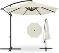 10ft Offset Hanging Market Patio Umbrella - Easy Tilt Crank