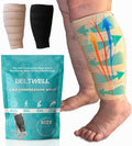 Calf Compression Wrap for Swelling - Easy On, All-Day Relief